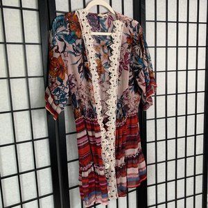 Tru Self Boho Floral Crochet Top XXL 1X